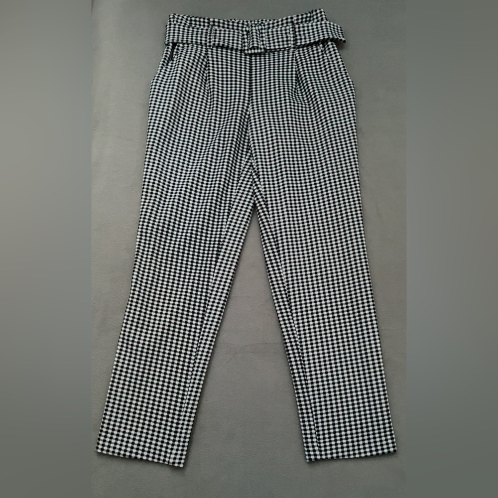 Black and White Houndstooth Pants